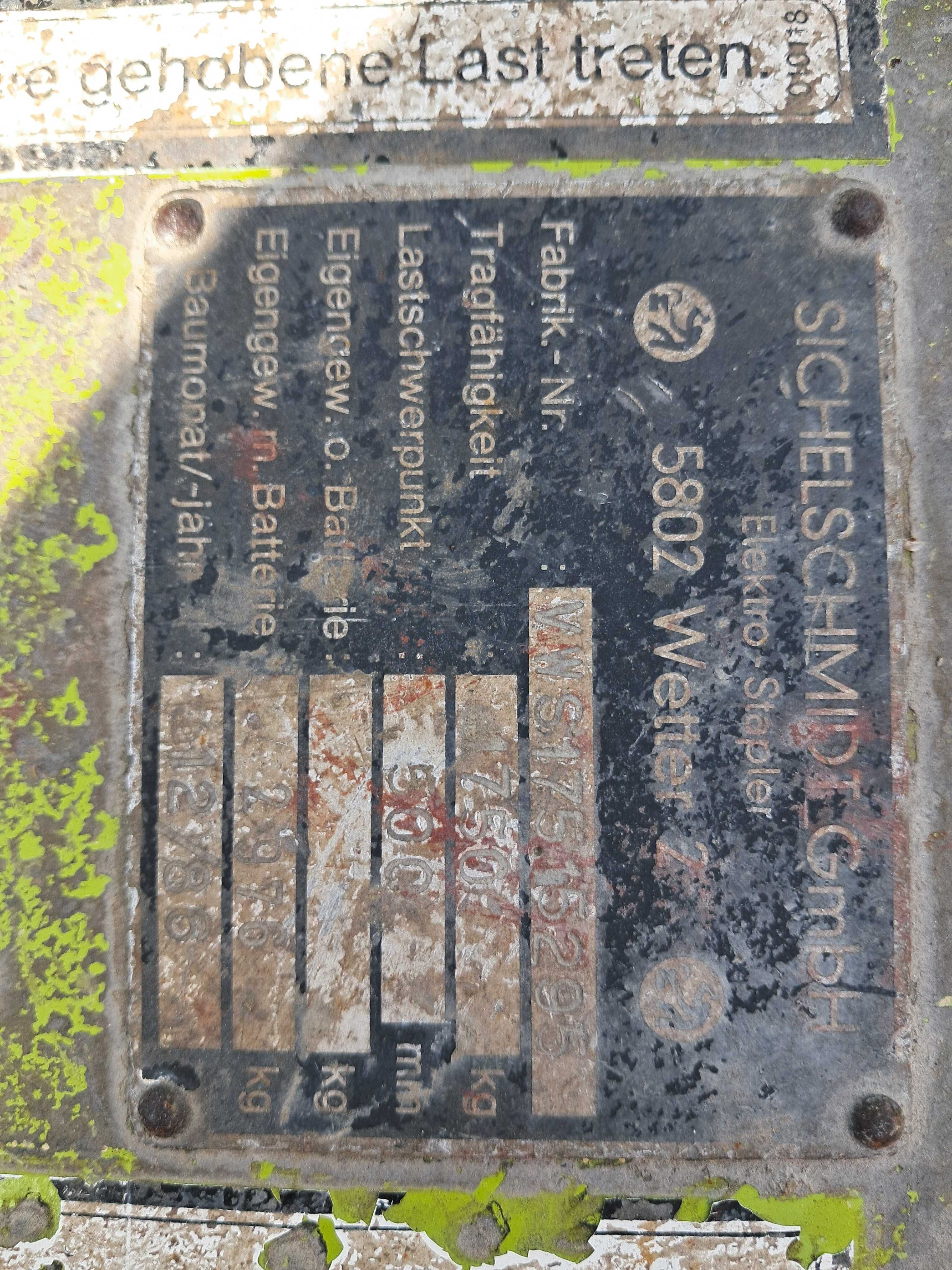 Sprzedam wózek widłowy elektryczny SICHELSCHMID