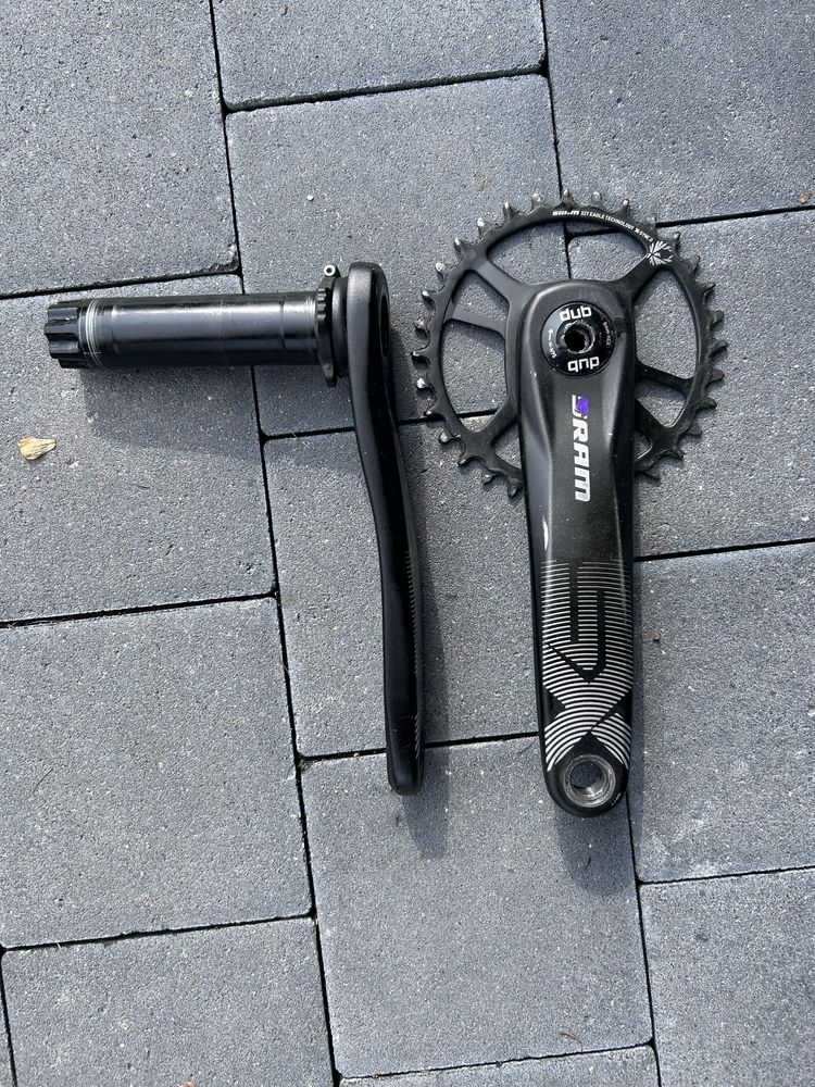 Korby z suportem sram sx dub (ns devade v1 v2 26p chromag monk)