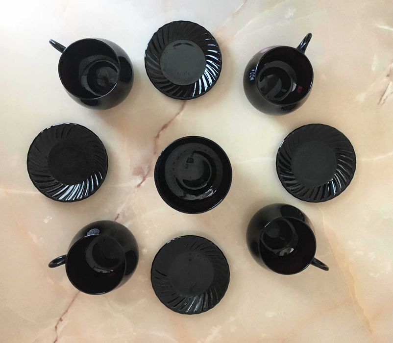 Сервіз кавовий скляний