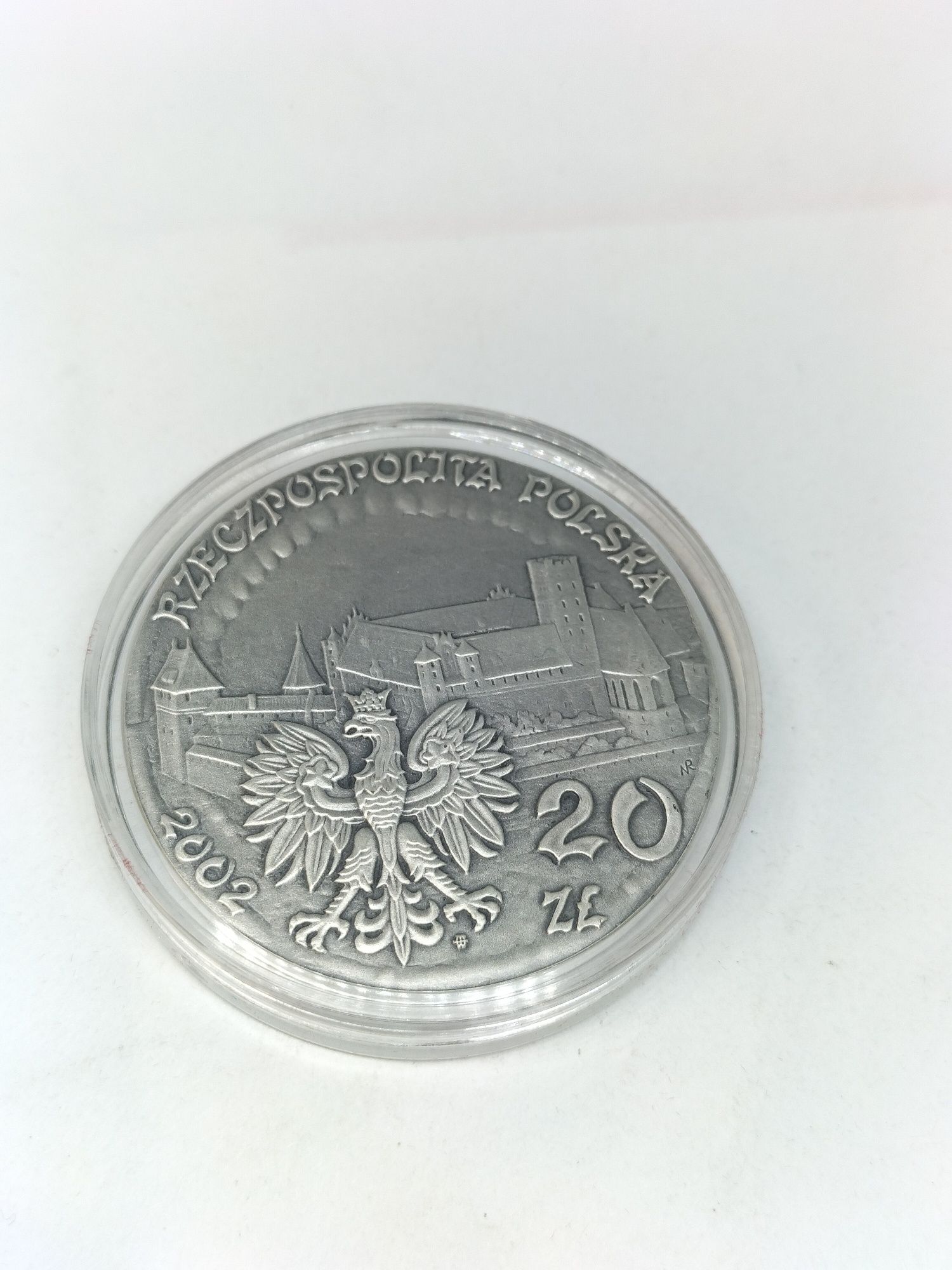 Srebrna moneta kolekcjonerska Zamek w Malborku 20zł 2002