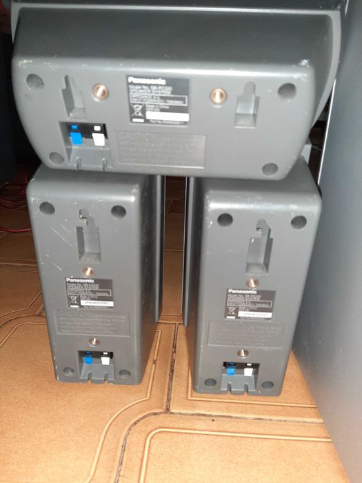 Colunas sangsung e panasonic