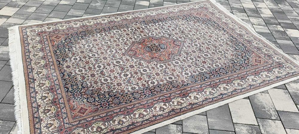 Bidjar ręcznie tkany dywan wełniany 260 x 166 cm wełna piękny