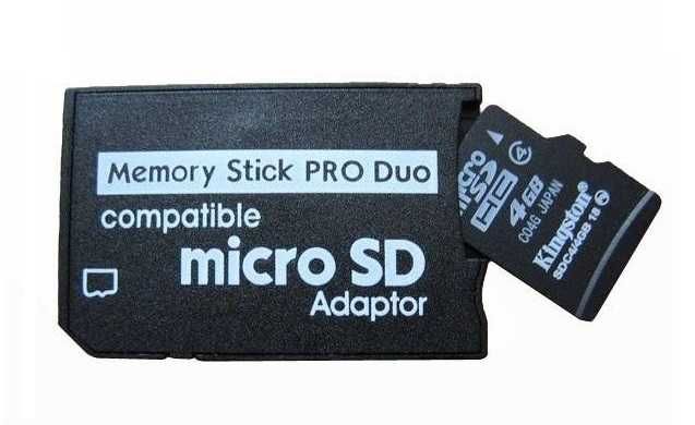 Adapter Karty Micro SD na Memory Stick PRO Duo ** Video-Play