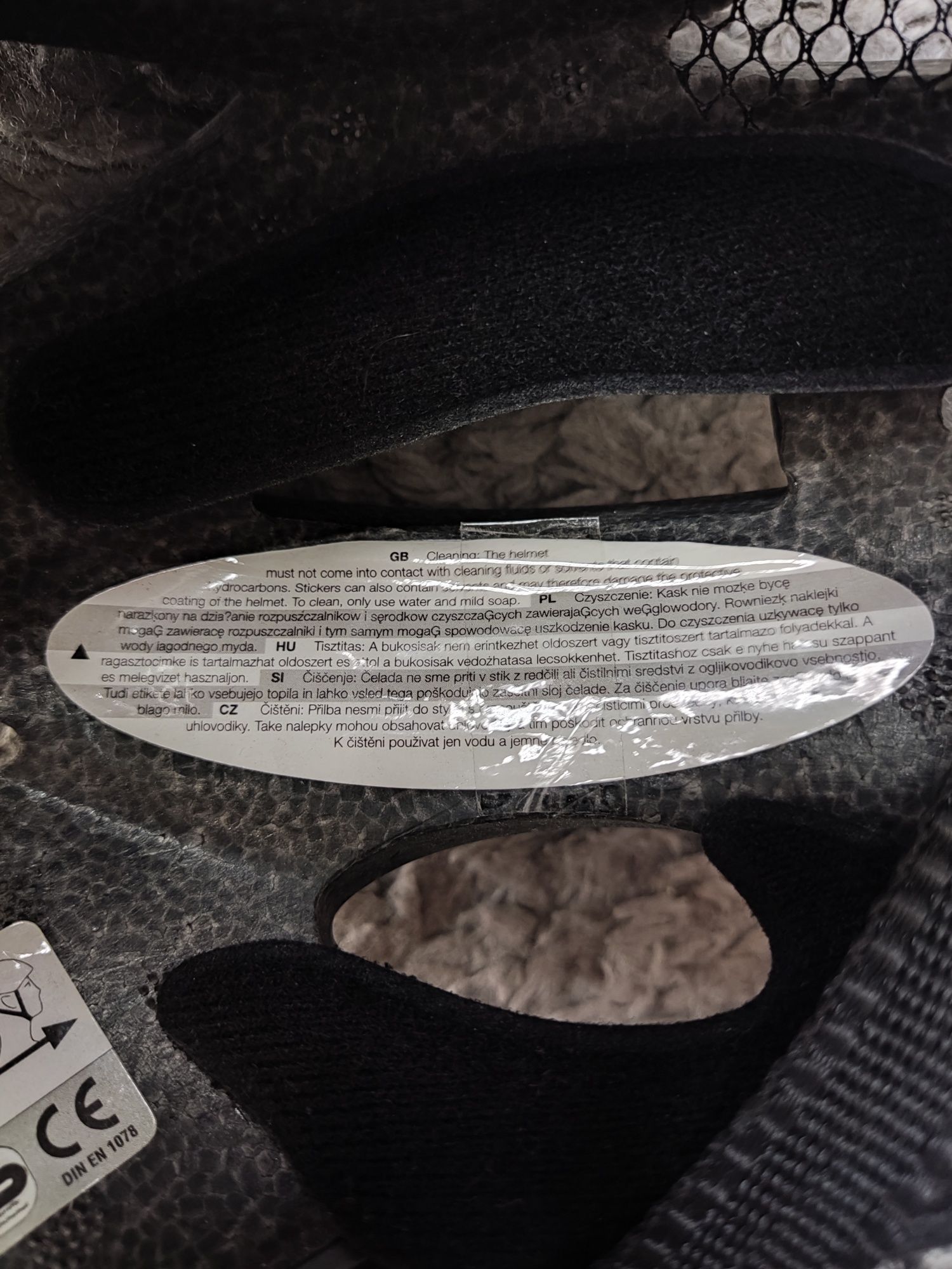 Kask rowerowy miejski Szary biały czarny regulowany
