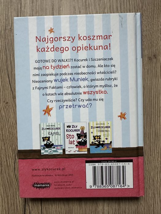Nowa ksiazka Zły kocurek kontra wujek Muniek