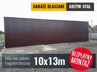 Garaż Blaszany 13x10m - Hala Magazynowa, Schowek - GrzywStal Hale