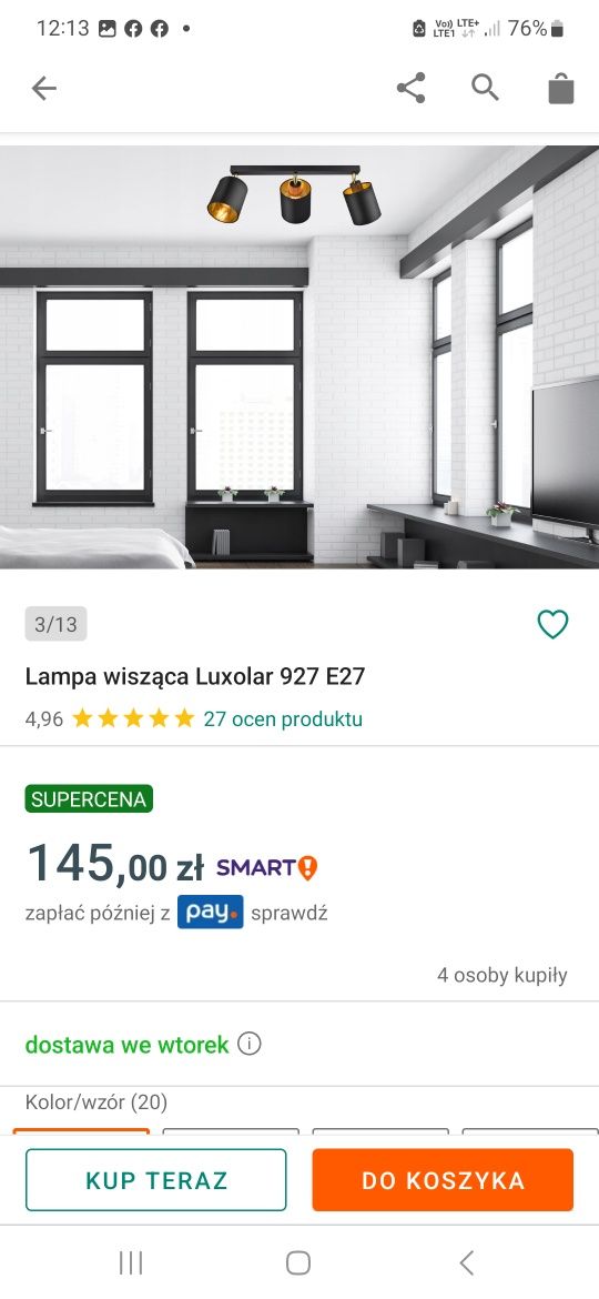 Żyrandol, lampa wisząca