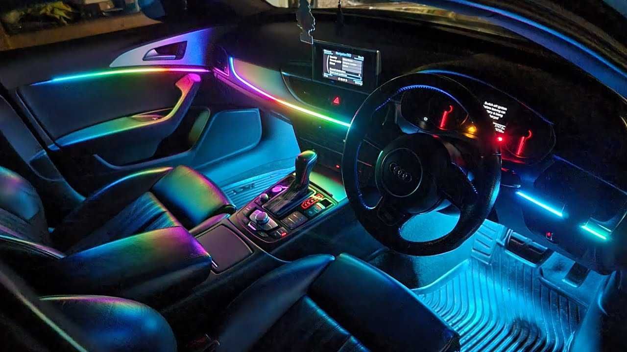 Ambient light oświetlenie wnętrza, radio android kamery