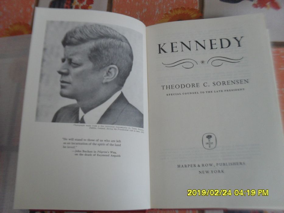 UNIKAT ! Theodore C.Sorensen "Kennedy"