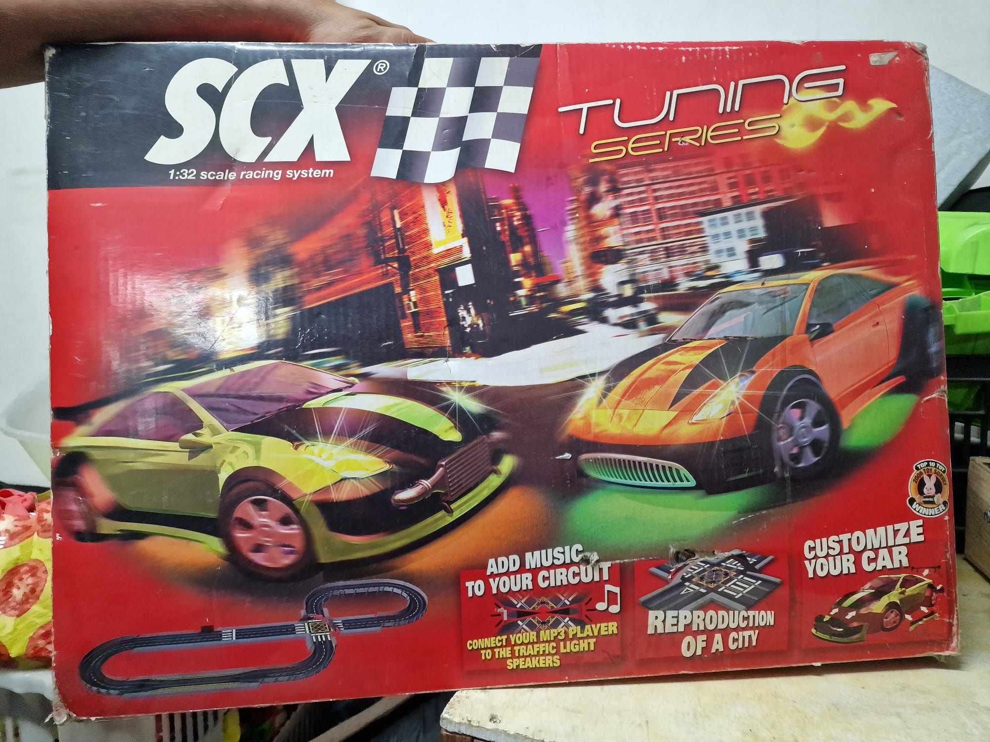 Vendo pista de corrida scx tunning + conjunto de curvas deslizantes