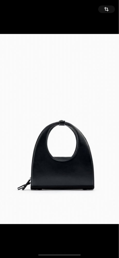 Zara mini city bag preta