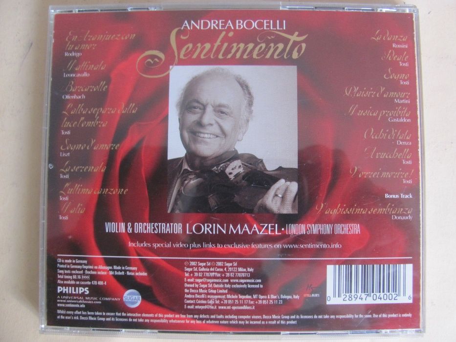 CD- Andrea Bocelli