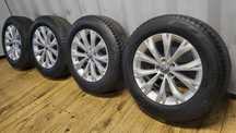 Felgi VW 17" 5x112 z oponami 215/65 R17 TPMS Tiguan Audi Q3 Q5 Skoda