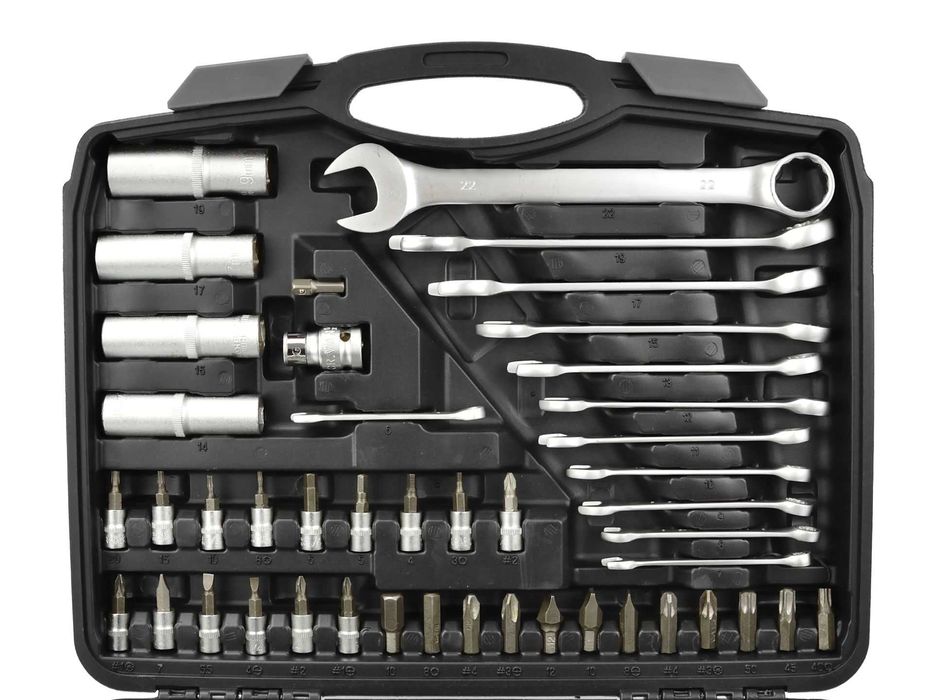 Zestaw 95el. KLUCZE NASADOWE grzechotka torx i płasko oczkowe 2015