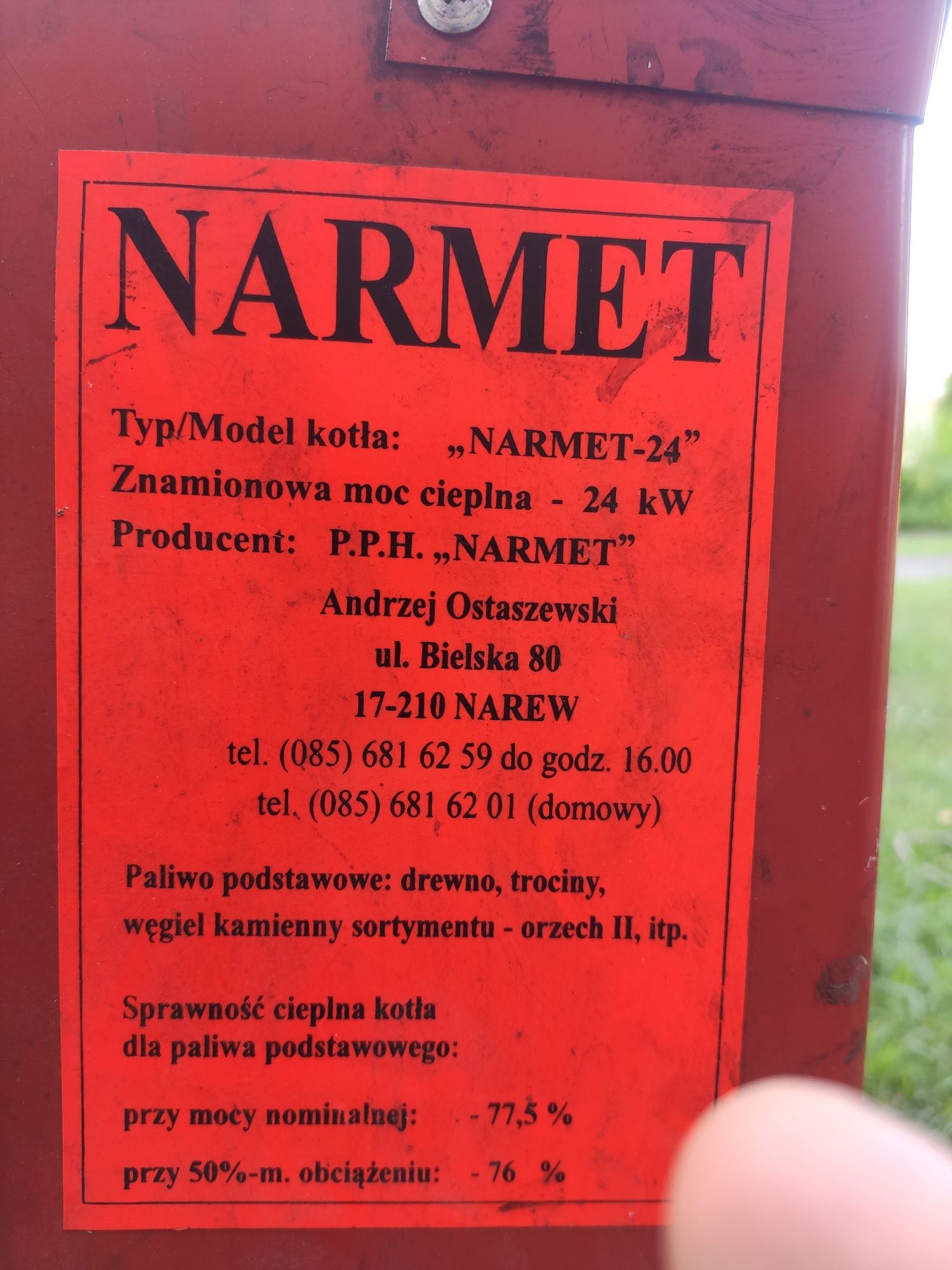 Kocioł Piec Narmet 24 kw