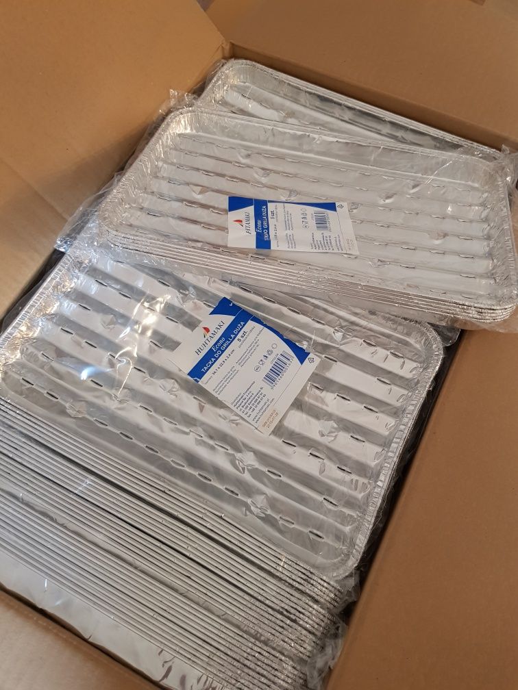 Tacki do grilla aluminiowe duże 5 szt opakowanie