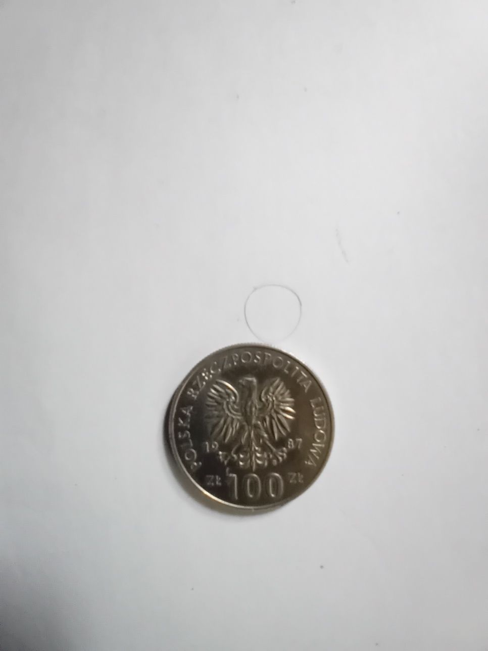 Moneta 100 zł Kazimierz Wielki  1987 r