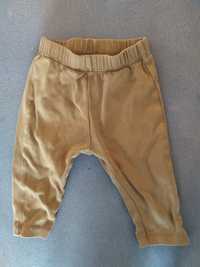 spodnie joggery H&M 74 musztardowy