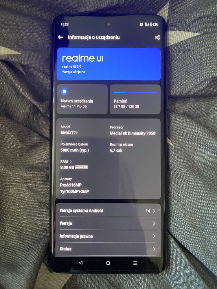 Realme 11 pro 5 G czarny