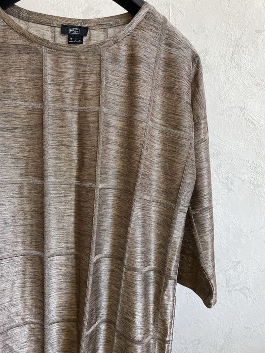 Elegancka brązowa bluzka damska M 38 rękaw 3/4 oversize