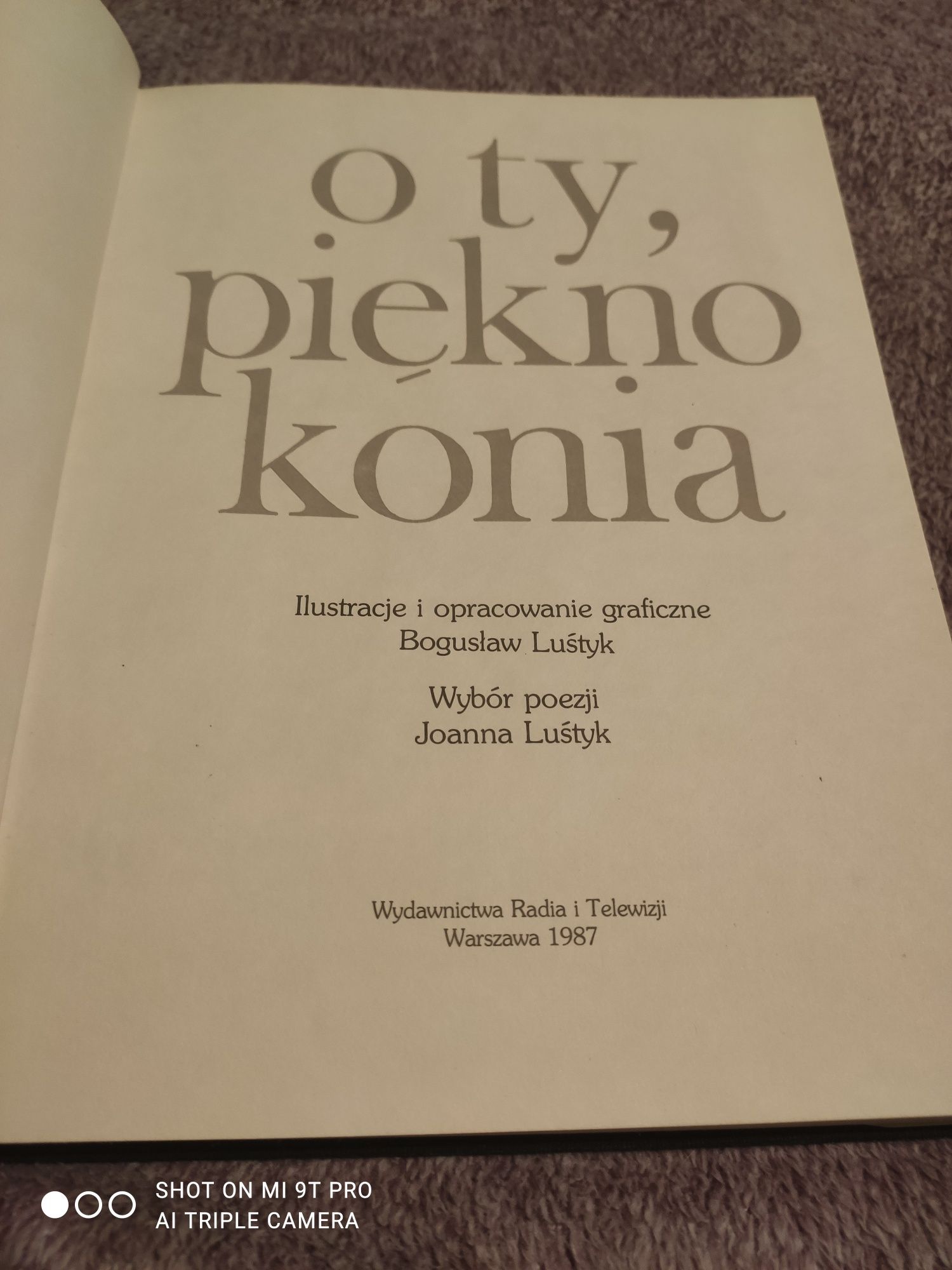 Książka „o ty,piękno konia"