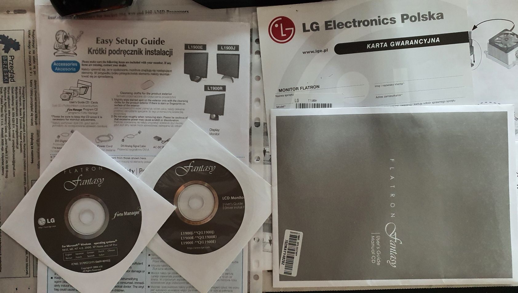 monitor lg flatron l1900e-bf 19"