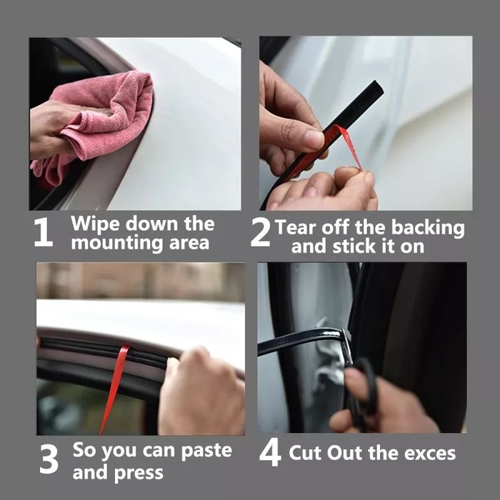 Ущільнювач ( уплотнитель) дверей 1 см авто