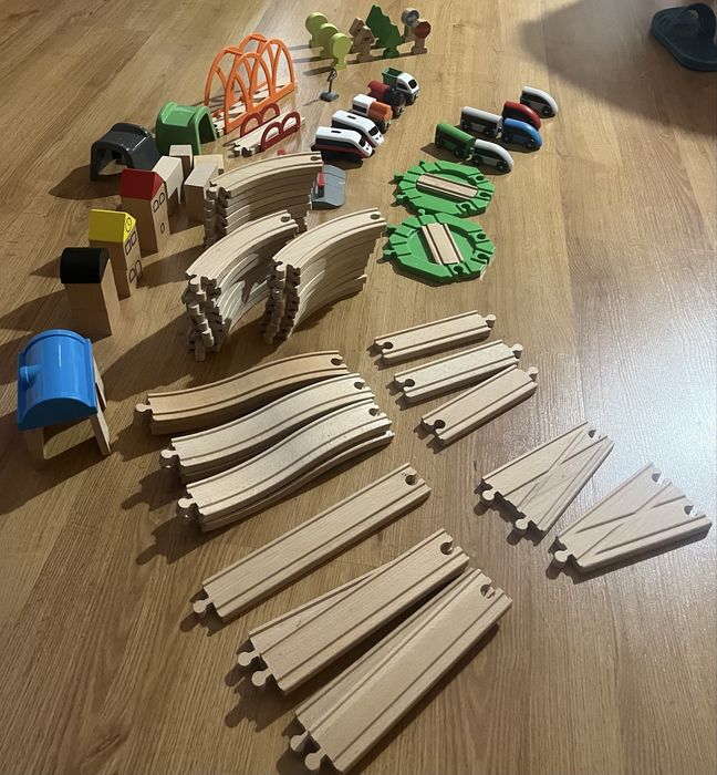 Kolejka drewniana IKEA