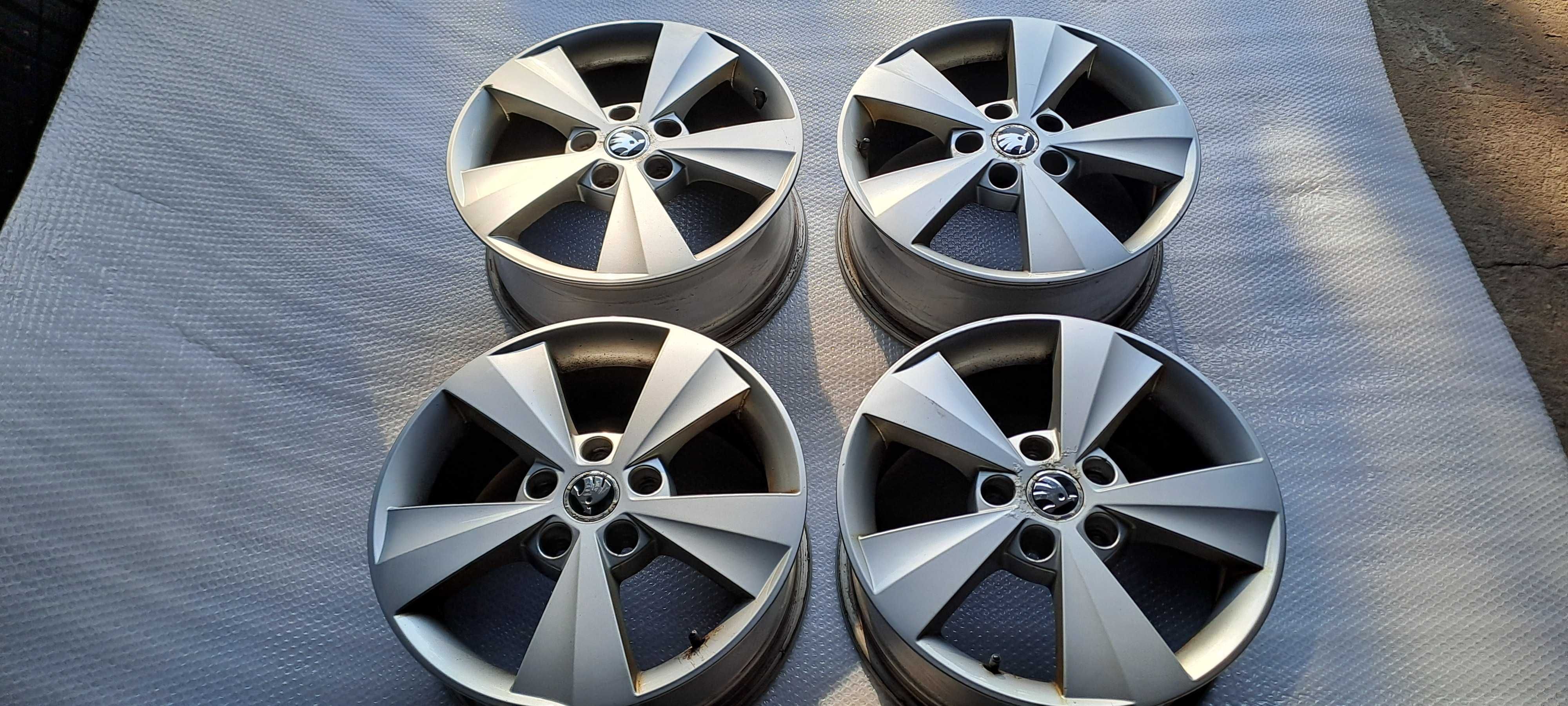 SKODA 5E0 ORG. Felgi 6,5J / 16" / 5x112 / ET46 / Komplet 4szt