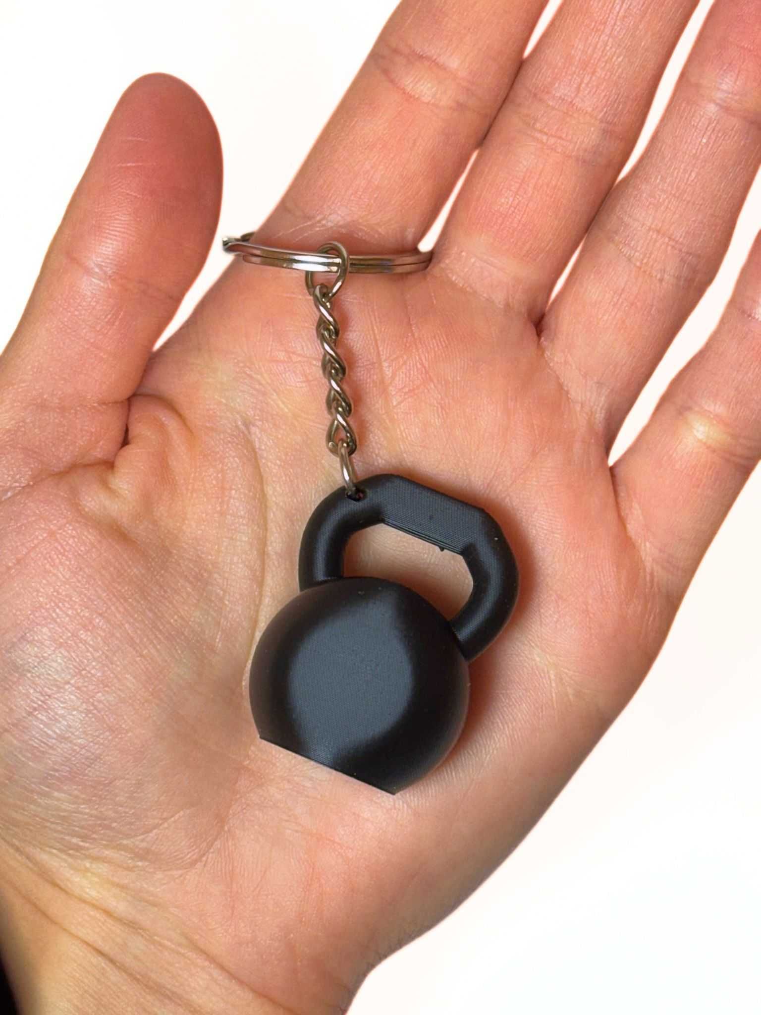 Breloczek 3D - Ciężarek kettlebell! Brelok na prezent i do kluczy!