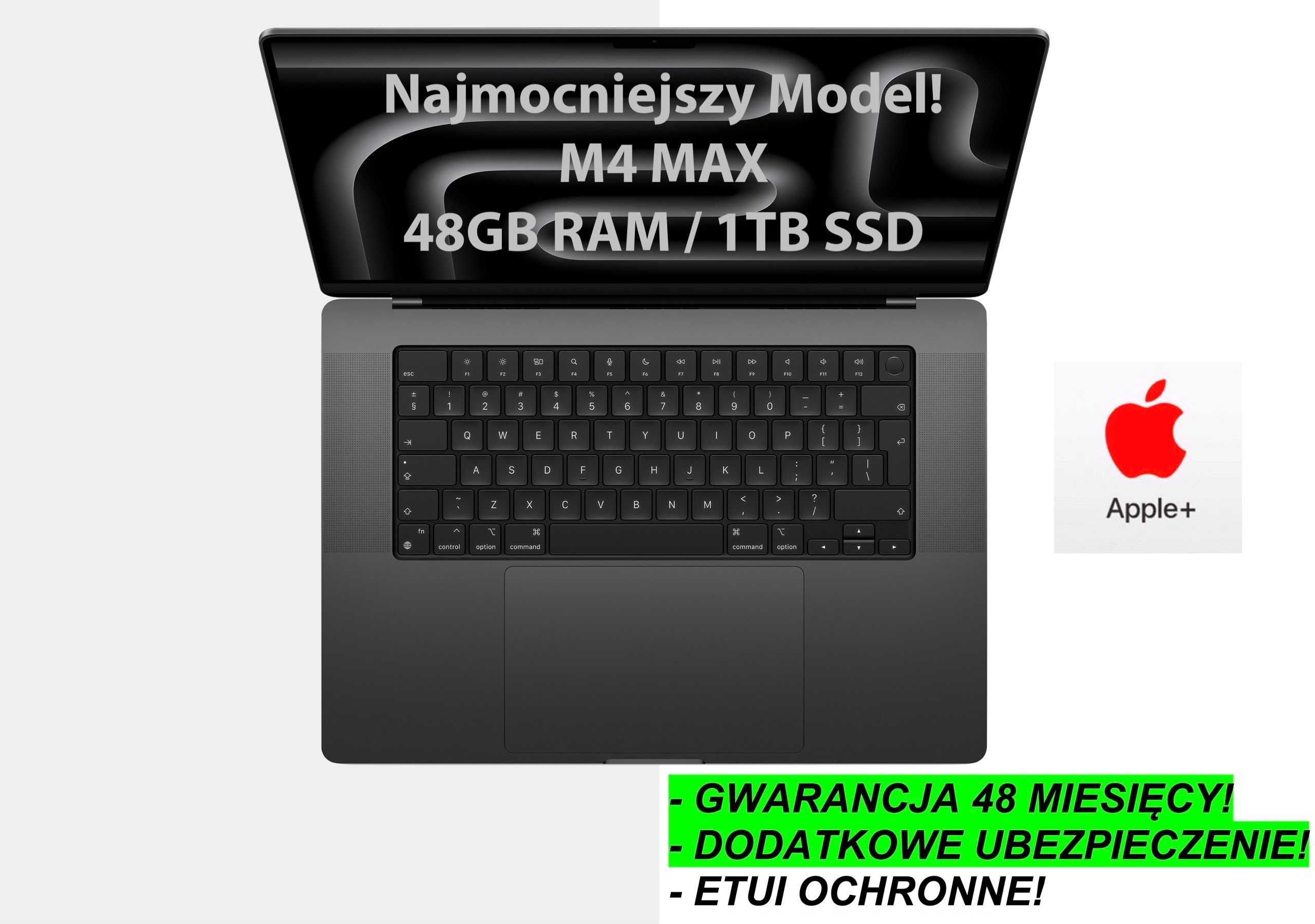 NOWY Apple MacBook Pro 16,2 M4 Pro MAX RAM 48GB 1TB |UBEZP+GW 4-LATA!!