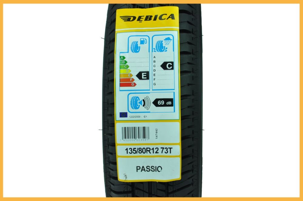 Opony letnie 135/80R12 XL 73T Passio Dębica - 126p, Tico - 4 sztuki