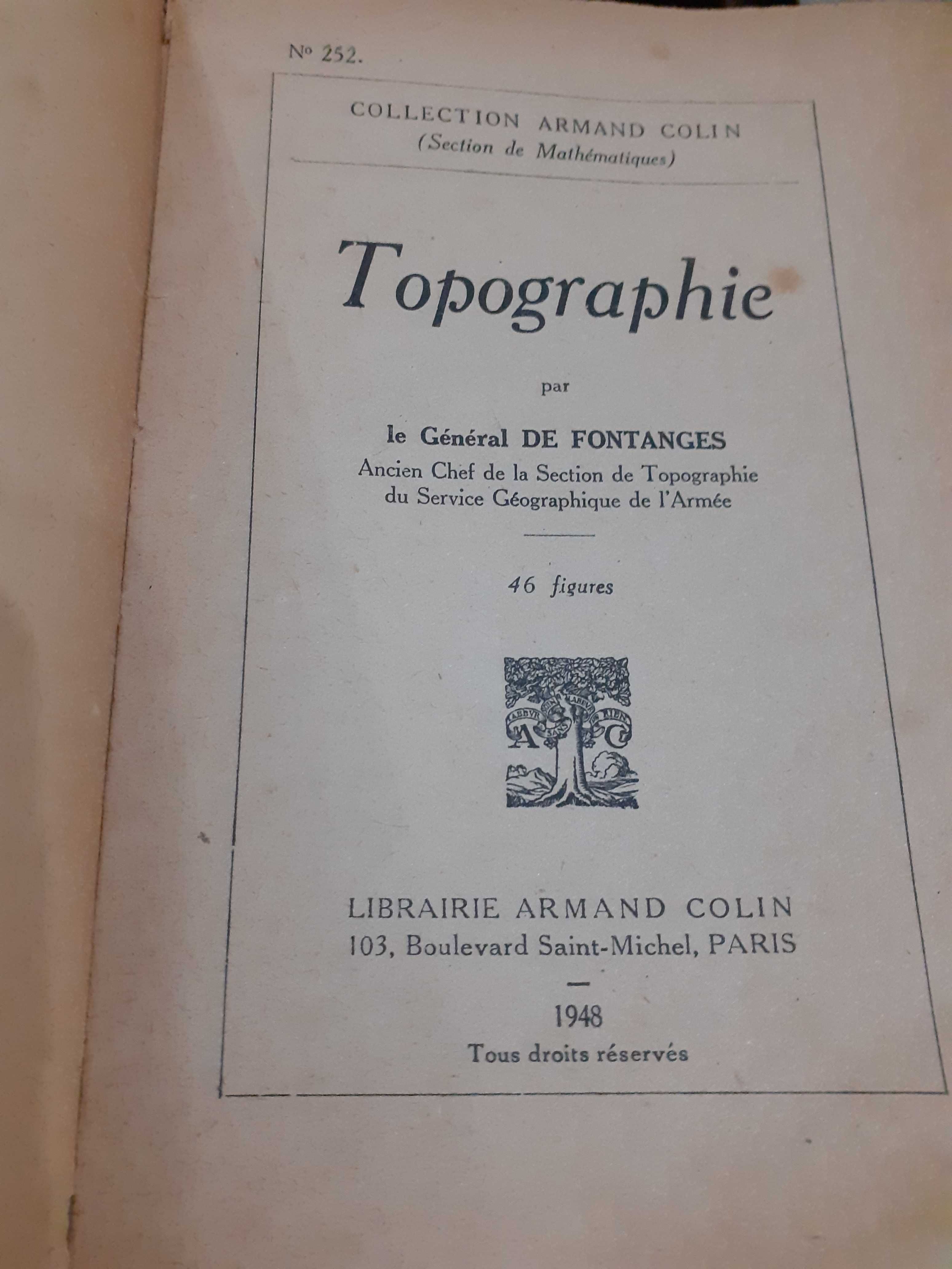 Topographie (Francés) Tapa blanda – 1 Enero 1948