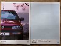 Prospekt VW Golf III CL GL GT/GTD GT/GTD Special