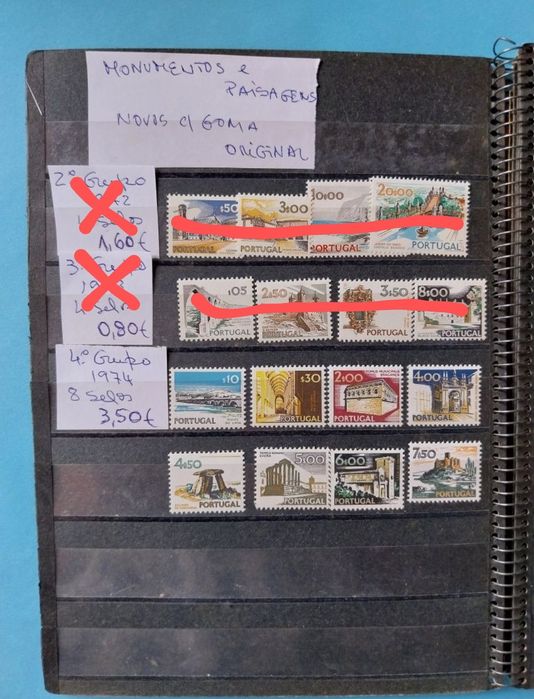 Selos de Portugal novos c/goma original. 1956 a 1965 e Outros