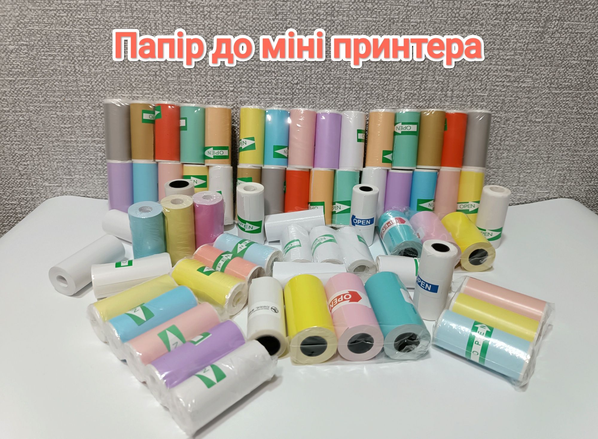Бумага для термопринтера Папір для міні принтера бумага для мини принт
