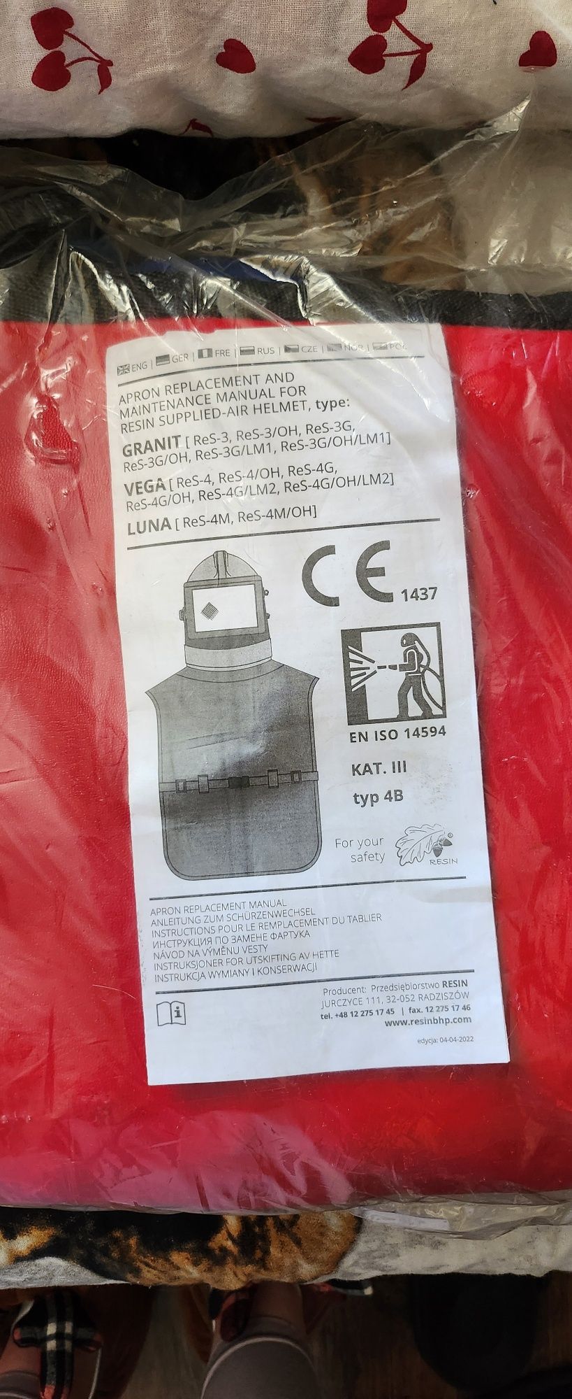 Dysze do piaskowania , fartuch do Chełmu.