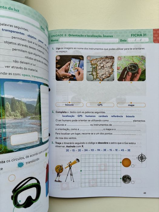 Caderno de fichas 3 ano (estudo do meio + matematica)