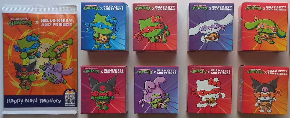 Figuras Tartarugas Ninja/Hello Kitty Happy Meal McDonalds