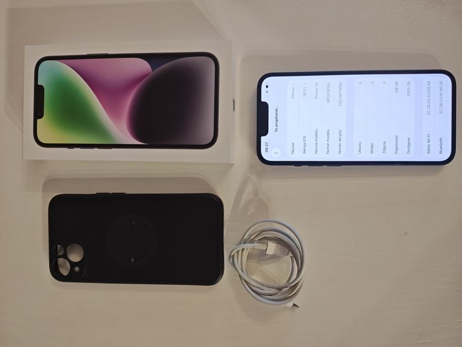 iPhone 14 128GB Midnight! Pudełko ! Sprzedam !