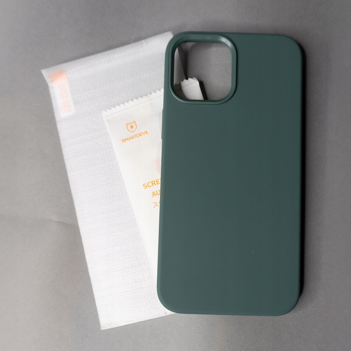 Silikonowe Etui do iPhone 12 Pro Max SmartDevil + GRATIS