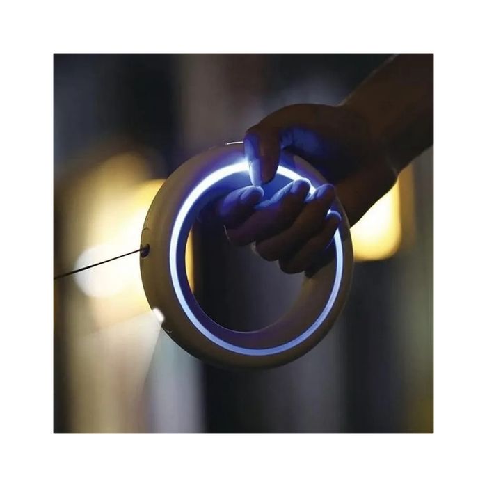 Trela Retrátil LED recarregável para cães