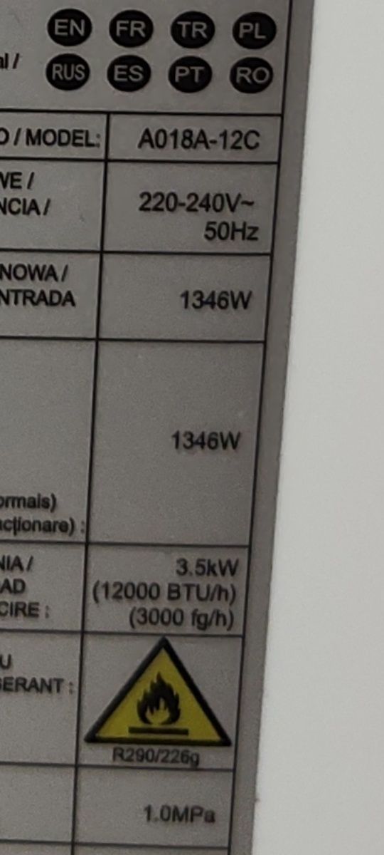 Klimatyzator A018A-12C