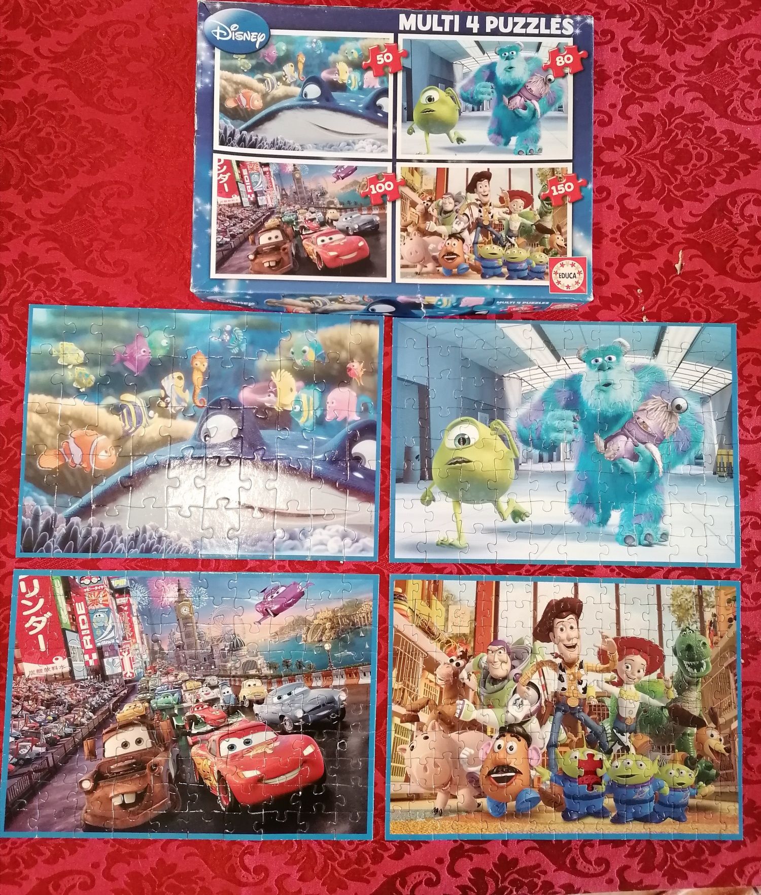 4 Puzzles Disney