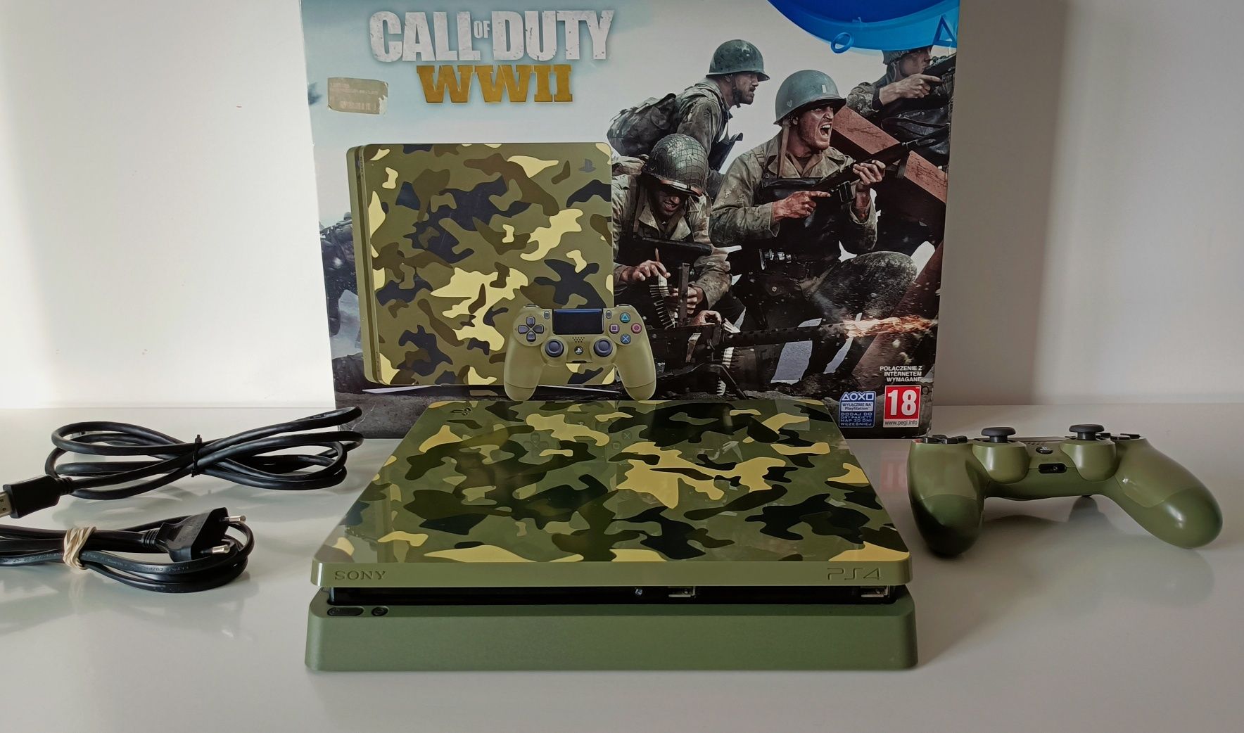 Konsola PS4 Slim Moro limitowana Call of Duty WWII