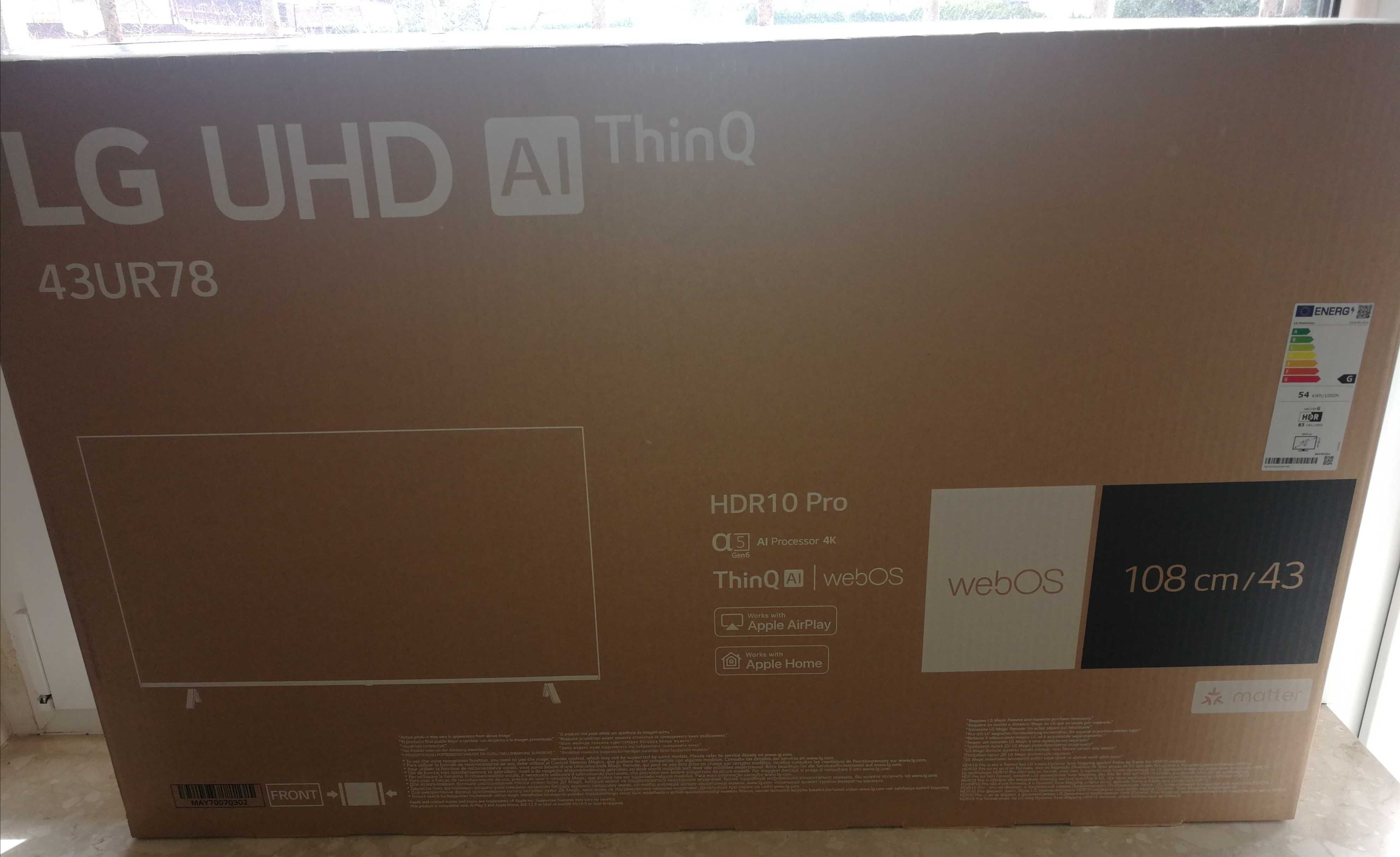 Telewizor LG UHD AI ThinQ 43UR781C HDR10 Pro 43 cale najnowszy model !