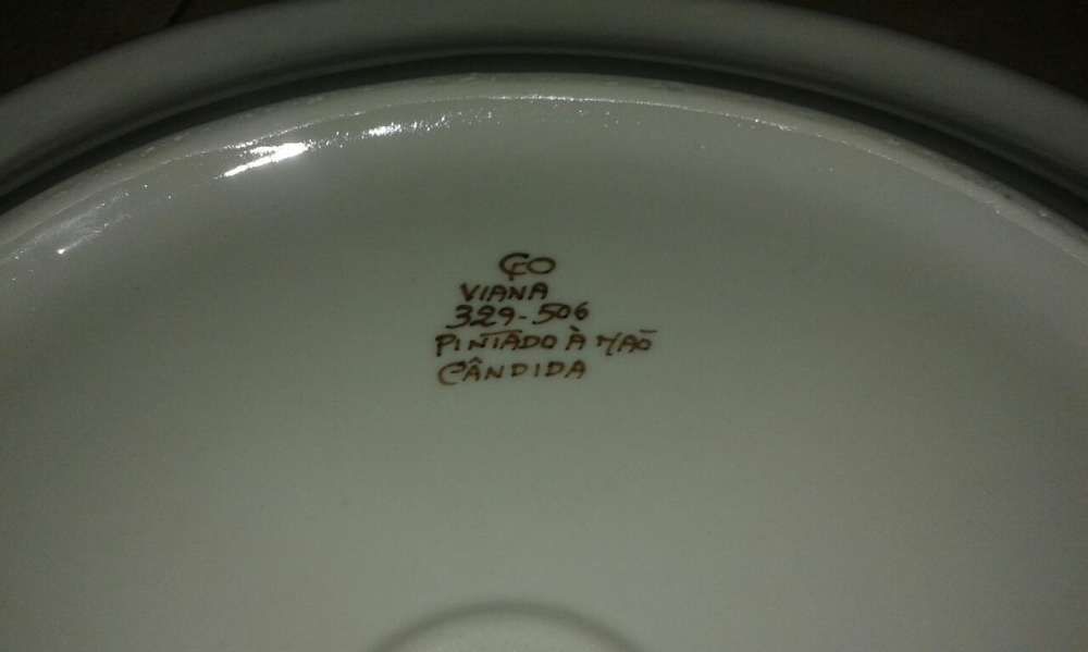 Prato decorativo louça de Viana
