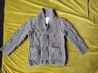 Sweterek chłopięcy elegancki na guziki wełniany 92 H&M