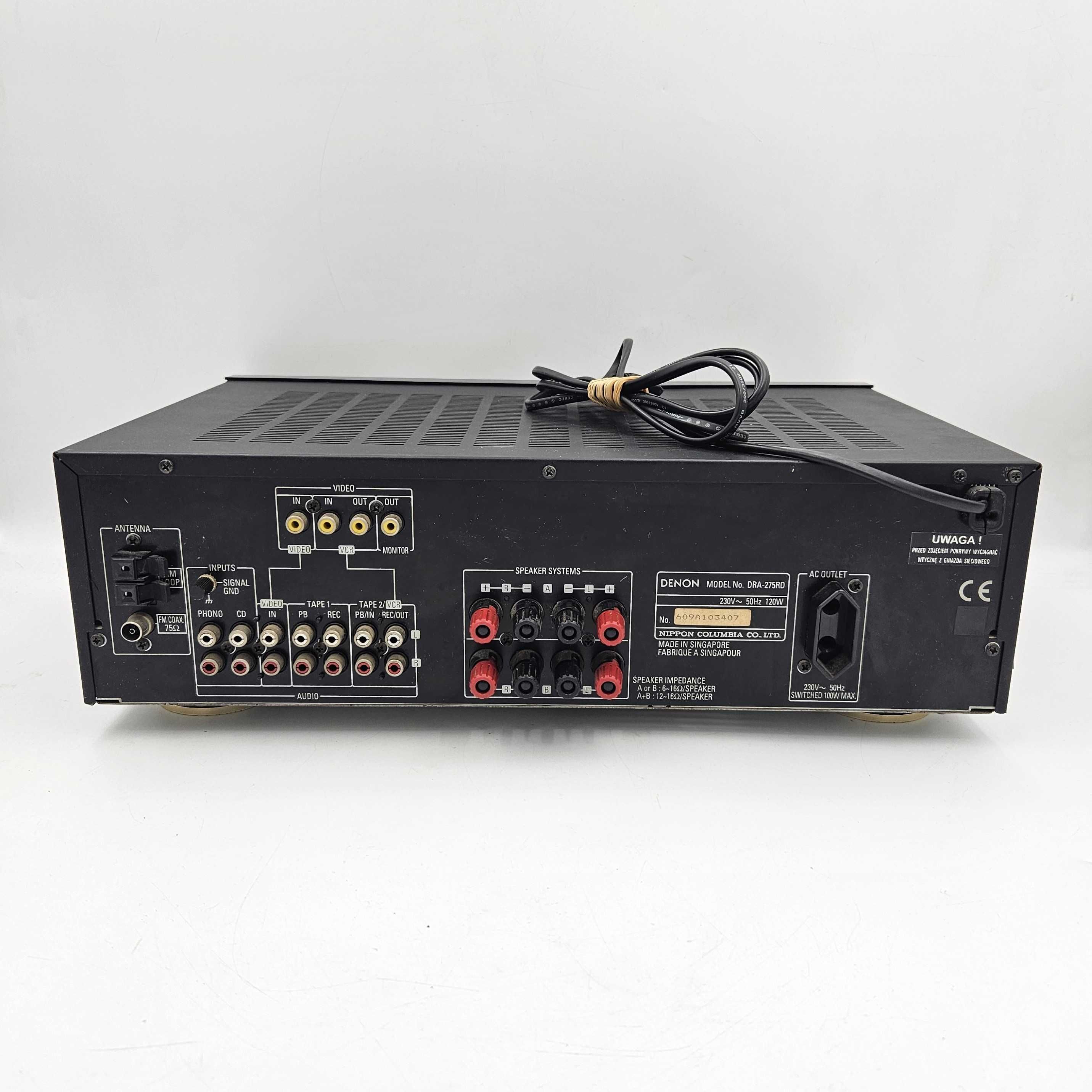 Amplituner Stereo DENON DRA-275RD 2x40W RDS Okazja!