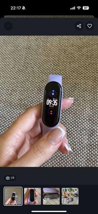 Mi band 5 фітнес браслет годинник